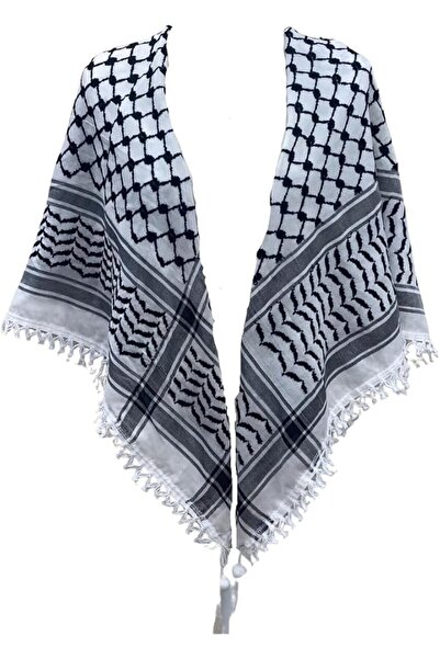 GENERAL Stylish Palestinian Keffiyeh with Fringes from Ramallah Palestine