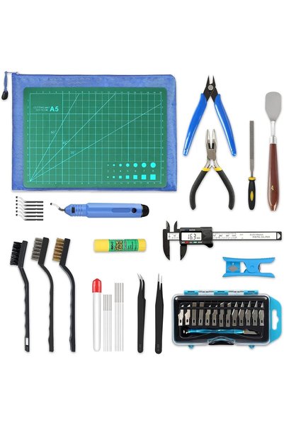 Generic 45 Pieces 3D Printer Tools Kit, 3D Printing Accessory Includes Deburr...