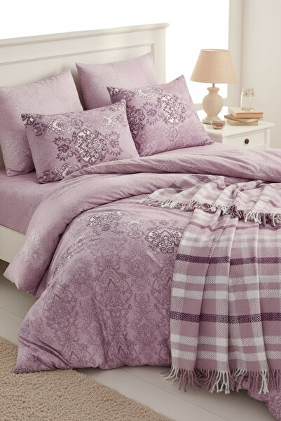 Sudemhome Double Duvet Cover Set with Blanket 5 Pieces