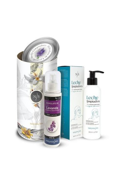 Nirvana Spa Pachet ingrijire faciala, Lapte demachiant 200 ml + Hidrolat de L...