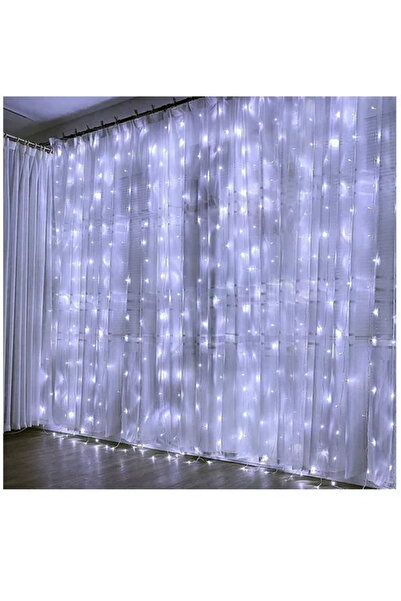 OEM Χριστουγεννιάτικα Λαμπάκια “κουρτίνα” 300LED 3m (3m*3m) Ψυχρού Λευκού Φωτ...