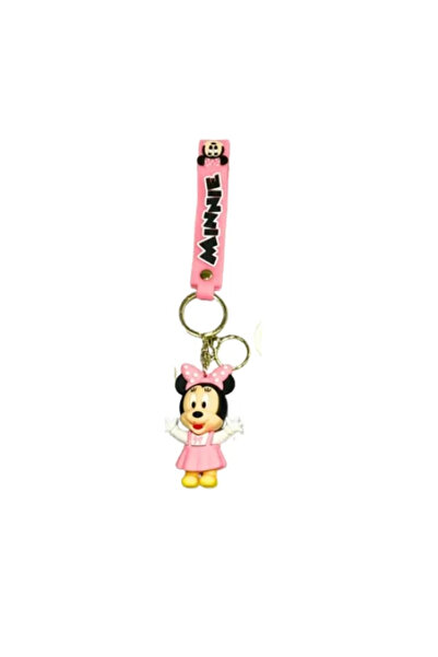 OEM Μπρελόκ σιλικόνης Minnie 11 εκ. 86274 σε ροζ χρώμα