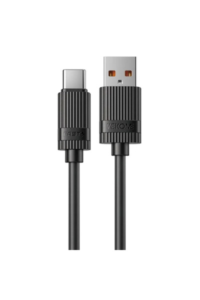 OEM Καλώδιο γρήγορης φόρτισης 66W USB σε Type-C 1μ μαύρο WK WDC-52a