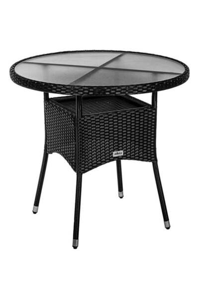 STILISTA Masa rotunda pentru gradina, 80 cm, negru