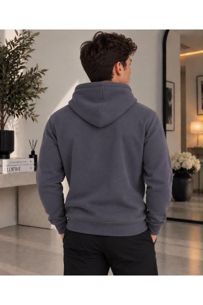 Valens ERKEK SÜPER KALİTE 3 İPLİK İÇİ PAMUKLU KANGURU CEPLİ KAPŞONLU SWEAT
