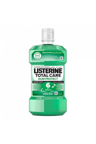 Listerine غسول فم بنكهة النعناع الخفيفة، لا يسبب حكةًا، 250 مل
