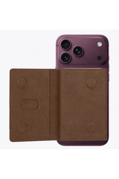 Sneezy Magsafe Magnetic Foldable Stand Leather Card Holder Wallet Compatible with iPhone 18 Pro 18 Pro Max