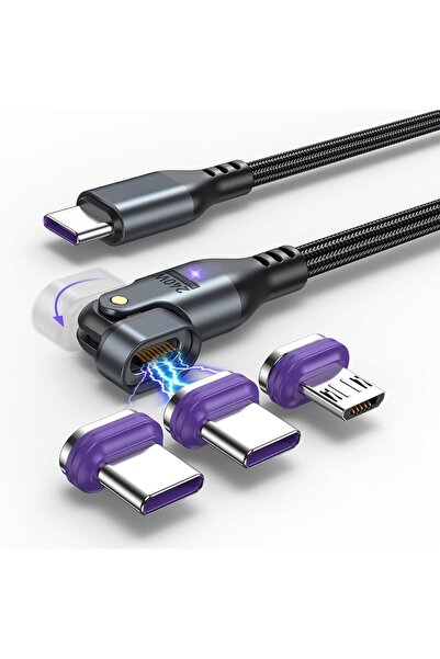 Generic 16PIN 240W Fast Magnetic USB-C Charging Cable 6ft, 180° Rotatable Pho...