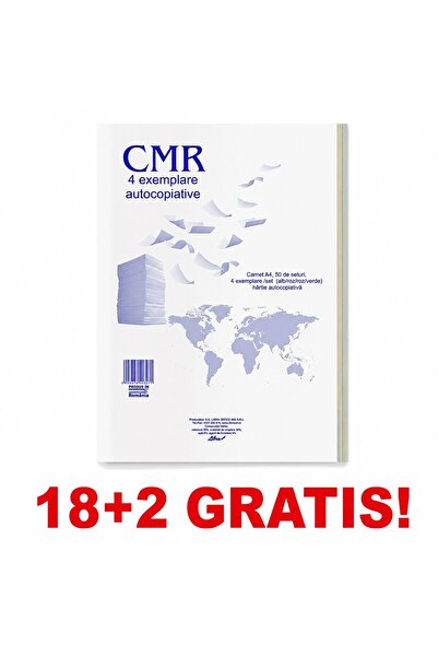 Libra 18+2 GRATIS CMR 4 exemplare 50 seturi / carnet 200 file