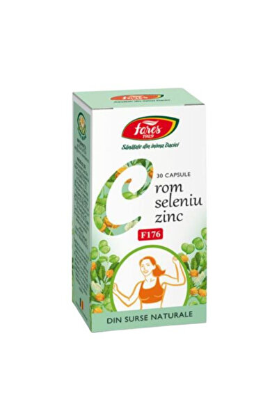 Fares Crom, Seleniu si Zinc, F176, Fares, 30 capsule