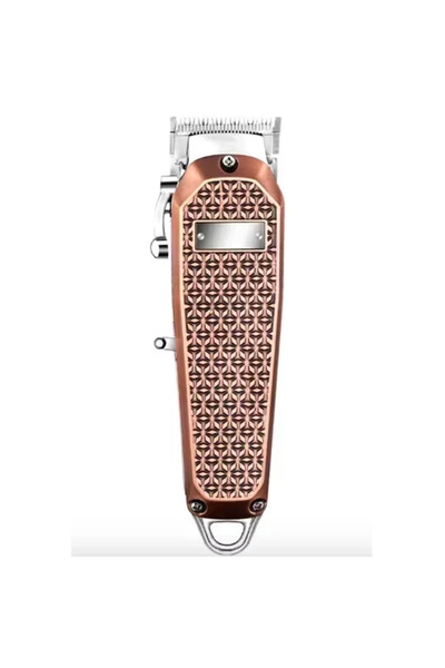 Andowl Επαναφορτιζόμενη κουρευτική μηχανή Q-LF938 ροζ σε χρυσό χρώμα