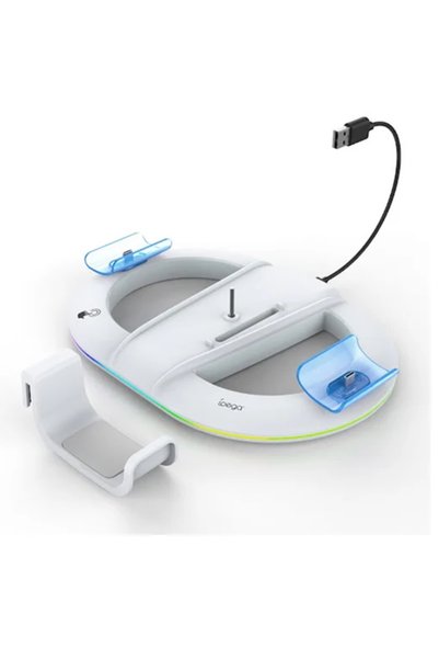 OEM Βάση RGB για κονσόλα παιχνιδιών PS5 Ipega PG-P5S045H σε λευκό χρώμα