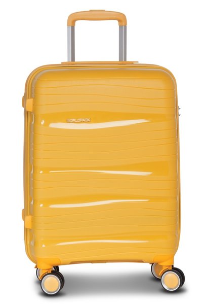 Worldpack Troler Mediu, Polipropilena, 4 Roti Duble, Cifru TSA, Worldpack, Mi...