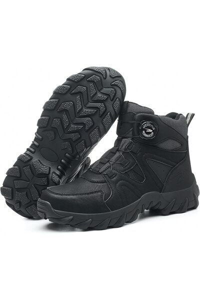Generic Safety Shoes for Men Waterproof Steel Toe Boots for Men Slip Resistan...