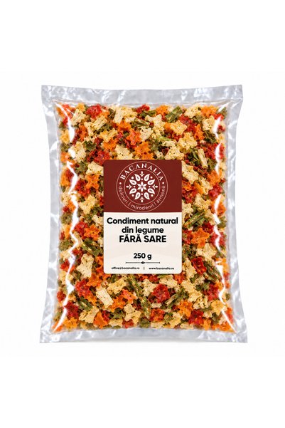 Bacanalia Condiment din legume FĂRĂ SARE 250 gr