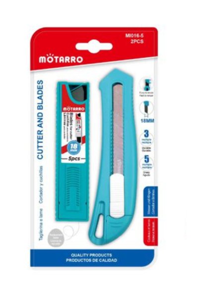 OEM Κοπίδι 16 εκ. με ανταλλακτικές λεπίδες 18mm 2 τεμάχια Motarro MI016-5