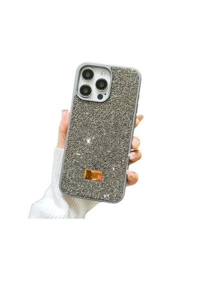 Apple Προστατευτική θήκη για iPhone 12 Pro με γκλίτερ σε γκρι χρώμα