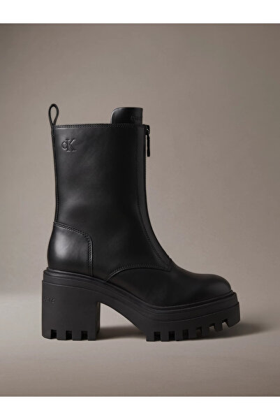 Calvin Klein Women's Black Boots & Booties with Brand Logo, Suitable for Dail...