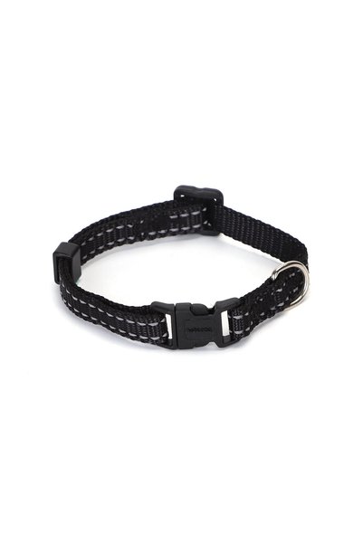 OEM Ανακλαστικό περιλαίμιο για σκύλους W1.5*L25-40 εκ. Medium σε μαύρο χρώμα