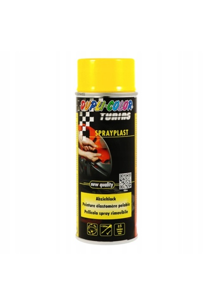 Motip Spray cu folie de cauciuc Sprayplast galben fluorescent 400 ml