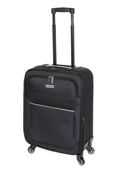 Diplomat Troler extensibil de cabina ZC 3004, poliester, 4 roti, 56 cm, negru