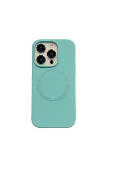 Apple Θήκη TPU iPhone 16 Pro MagSafe με πλαίσιο κάμερας IP16- σε τιρκουάζ χρώμα