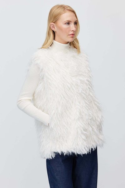 PAULMARK Women's Fur Vest