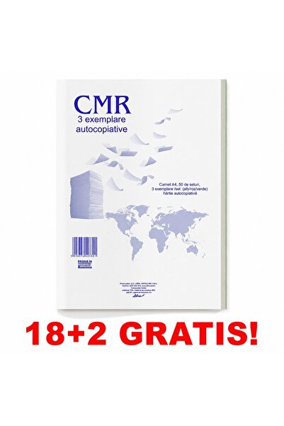Libra 18+2 GRATIS CMR 3 exemplare 50 seturi / carnet 150 file