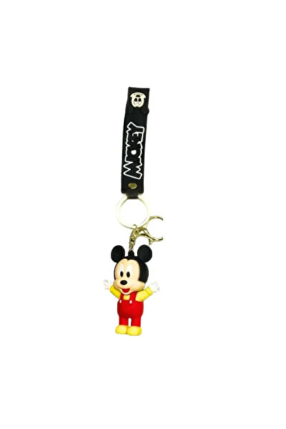 OEM Μπρελόκ σιλικόνης Mickey 11 εκ. 86274 σε κόκκινο χρώμα