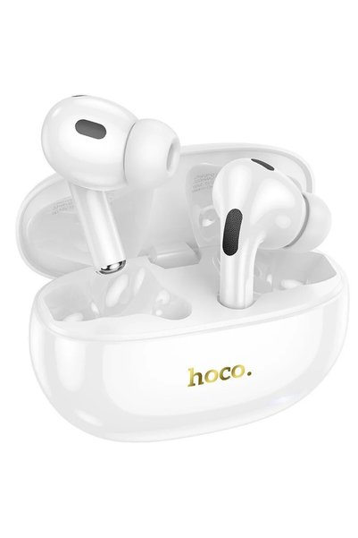 Hoco EW60 Plus Norman Bluetooth ακουστικά In-ear με θήκη φόρτισης σε λευκά χρώμα