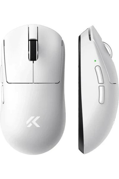 MCHOSE A7 V2 Ultra White - Ασύρματο ποντίκι gaming - Διπλό 8K, Μηχανικό Omron...
