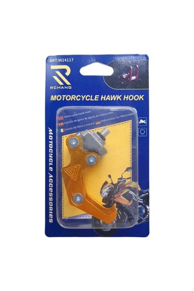 OEM Γάντζος μοτοσικλέτας W14117 - Motorcycle hawk hook, πορτοκαλί Rchang