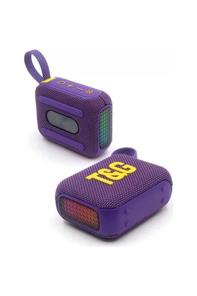TG Φορητό στερεοφωνικό Subwoofer Bass RGB Light ασύρματο ηχείο TWS BT - μωβ T...