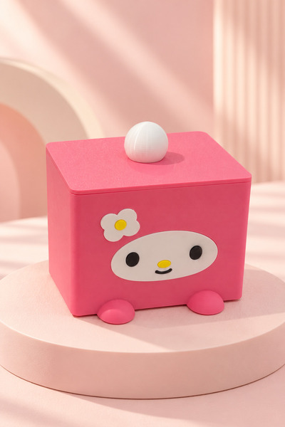 PELIUS Kawaii Design Clamshell Organizer and Storage Box for Jewelry and Sanrio