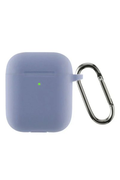 Apple Θήκη σιλικόνης Airpods 1+2 Gen σε μωβ χρώμα