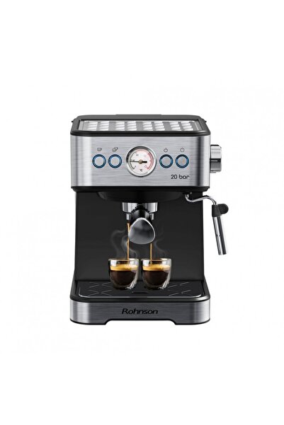 ROHNSON Espressor manual R98034, 20 bari, 850 W, 1,8 L, protectie la suprainc...