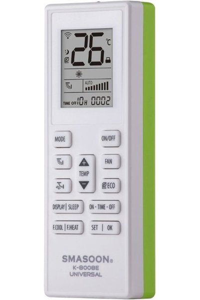 OEM Smasoon K-8008E Καθολικό Τηλεχειριστήριο Κλιματιστικού Πράσινο - (K-8008E...