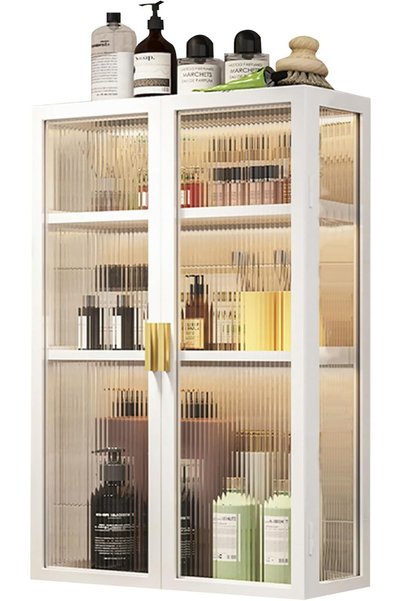 Generic Carbon Steel Bathroom Storage Cabinet Wall Mounted, 40cm Bathroom Wal...
