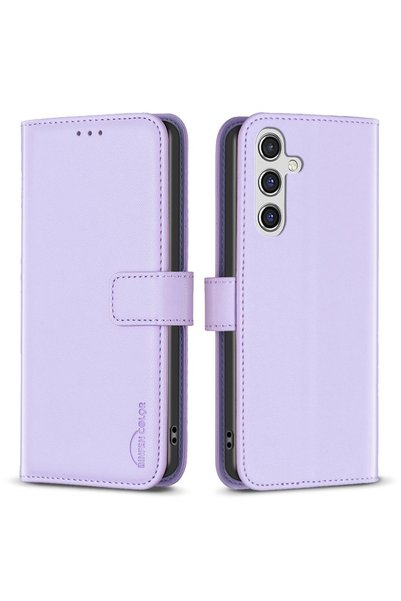 XGSM Husă tip carte pentru Samsung Galaxy A55 5G, BINFEN Portofel, mov