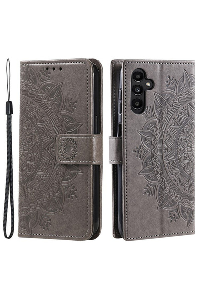 XGSM Husă tip carte Samsung Galaxy A55 5G, Mandala, Gri