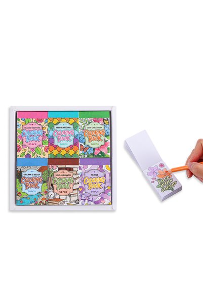 Choice Positive Quotes 6 Pack Mini Coloring Books Set, Portable Coloring Page...