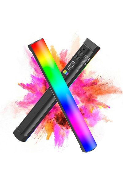 Generic عصا إضاءة مغناطيسية محمولة، 360 درجة °   ضوء فيديو LED RGB للتصوير ال...