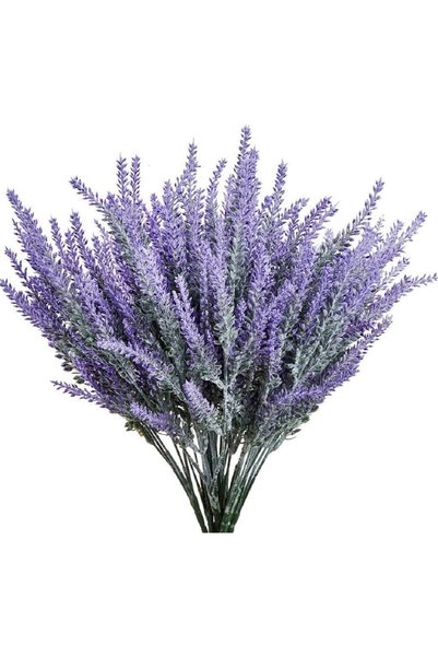 Generic AP9001 Artificial Lavender Plant 4-Piece Bundle, Fake Flower Bouquet ...