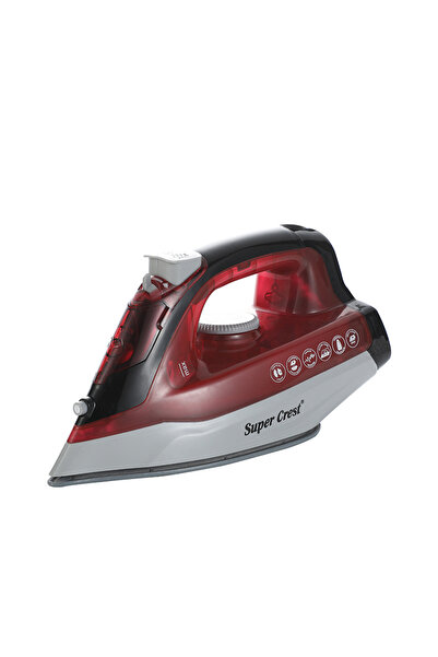 OEM Ατμοσίδερο 2200W με κεραμική πλάκα κόκκινο Super Crest SL-2658