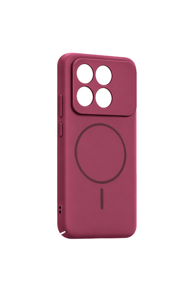 Generic Brand Xiaomi poco x6 pro mika pc magsafe cover - burgundy