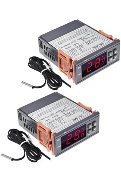 Generic 2PCS STC-1000 DC 10A Microcomputer Digital Display Temperature Contro...