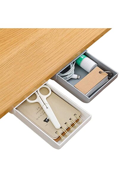 Generic Desk Organizer Drawer, Under Desk Drawer 2 Pack Under Desk Storage, D...