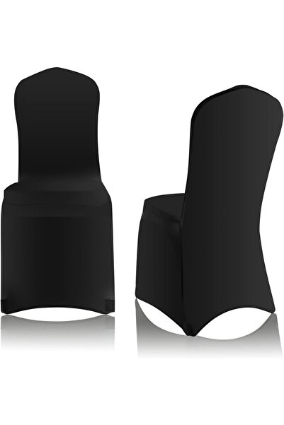 Generic 8 Pcs Stretch Spandex Chair Cover White Polyester Chair Slipcovers Di...