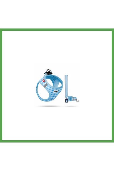 Generic Brand حزام صدر للكلاب من Vest Air-Mesh باللون الأزرق الفاتح المنقوش 3...