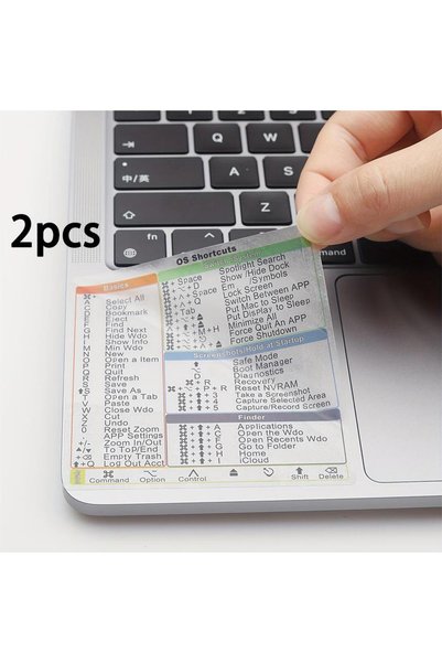 Choice ملصقات اختصارات ماك 2026 (قطعتان) لأجهزة ماك بوك برو/آير مقاس 13-16 بو...
